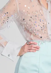 Eugenia Embellished Blouse (S)