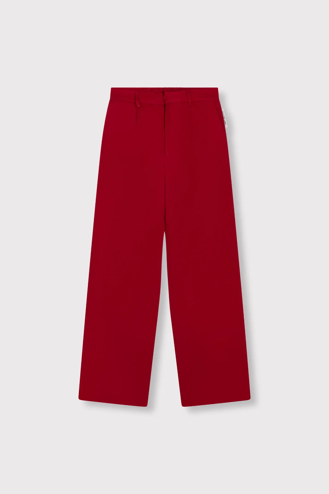 Irregular Flowy Cerise Pants