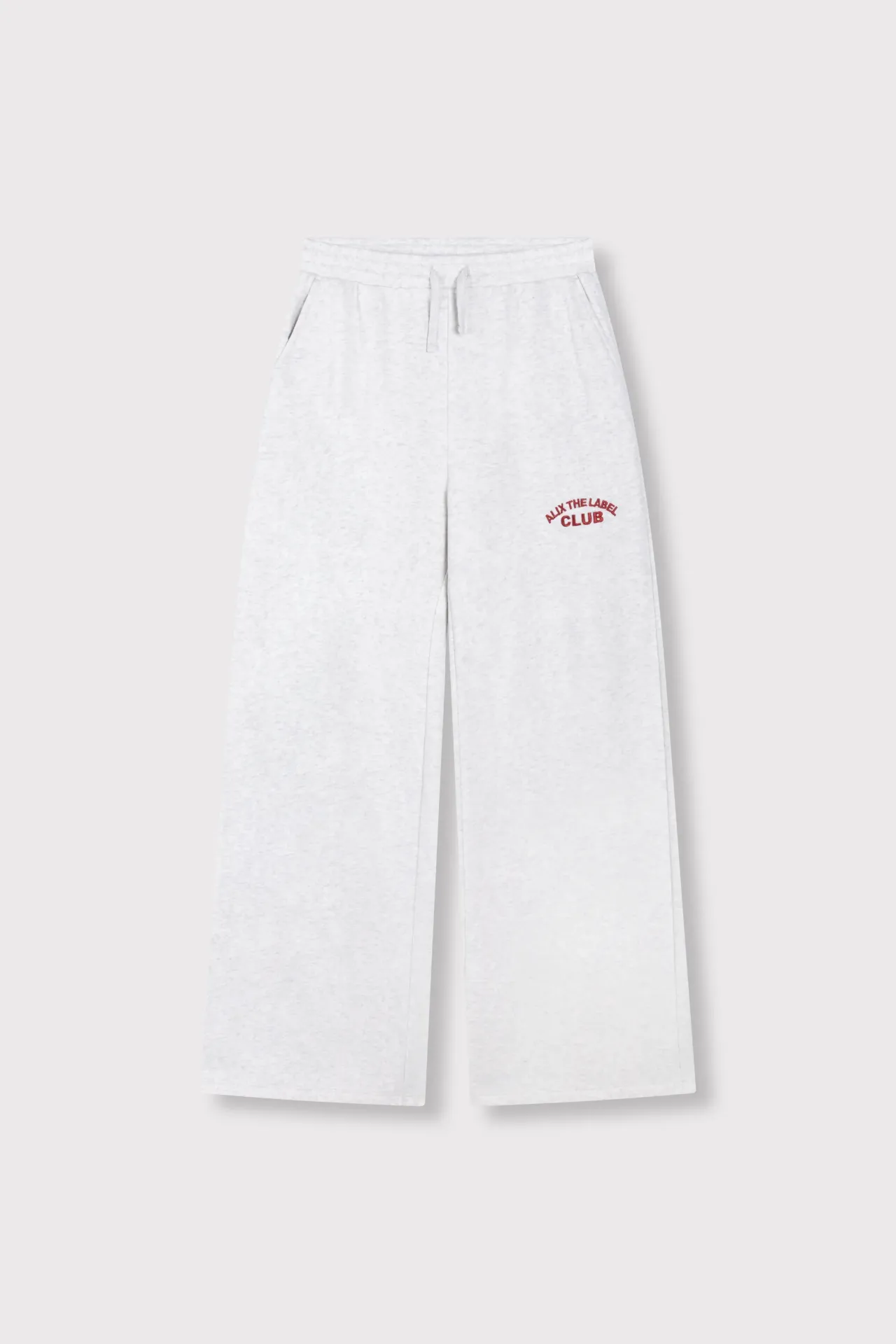 Ladies Knitted wide leg sweat pants Grey (XS)