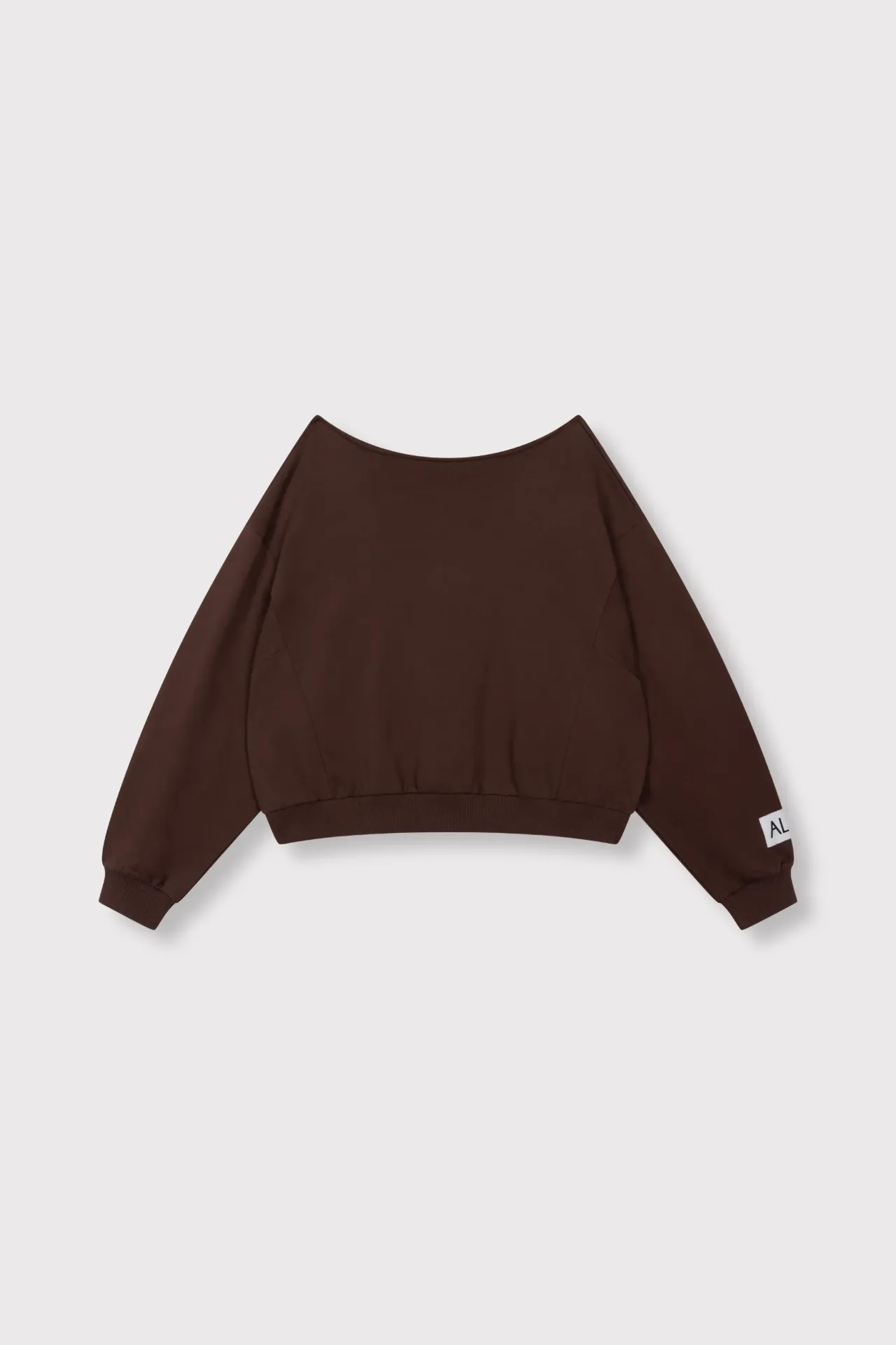 Knitted Badwing Sweater Warm Brown